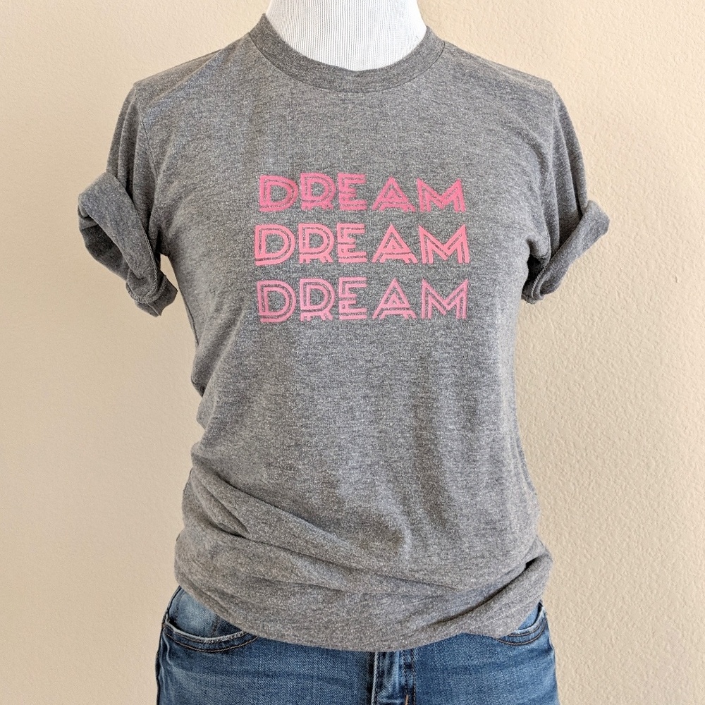 DREAM Gray Graphic Tee